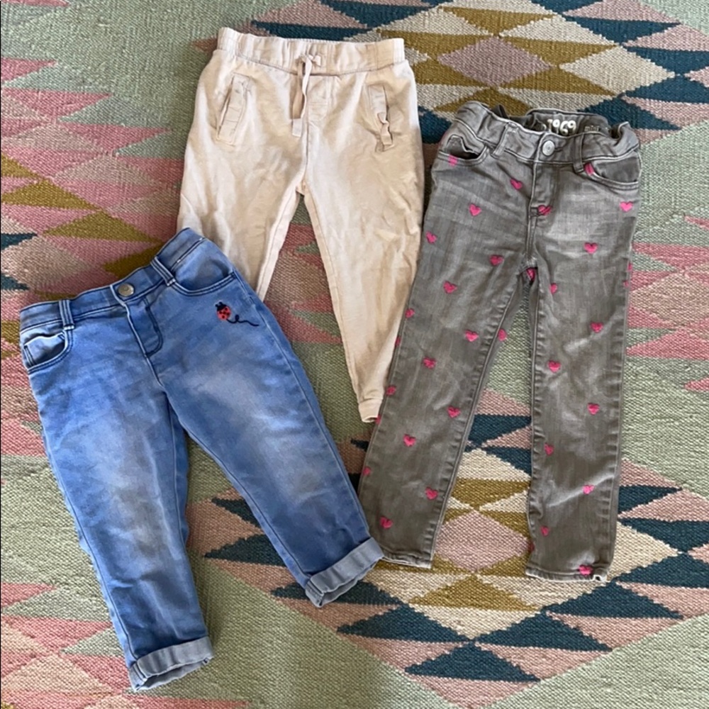 Toddler girls pants bundle